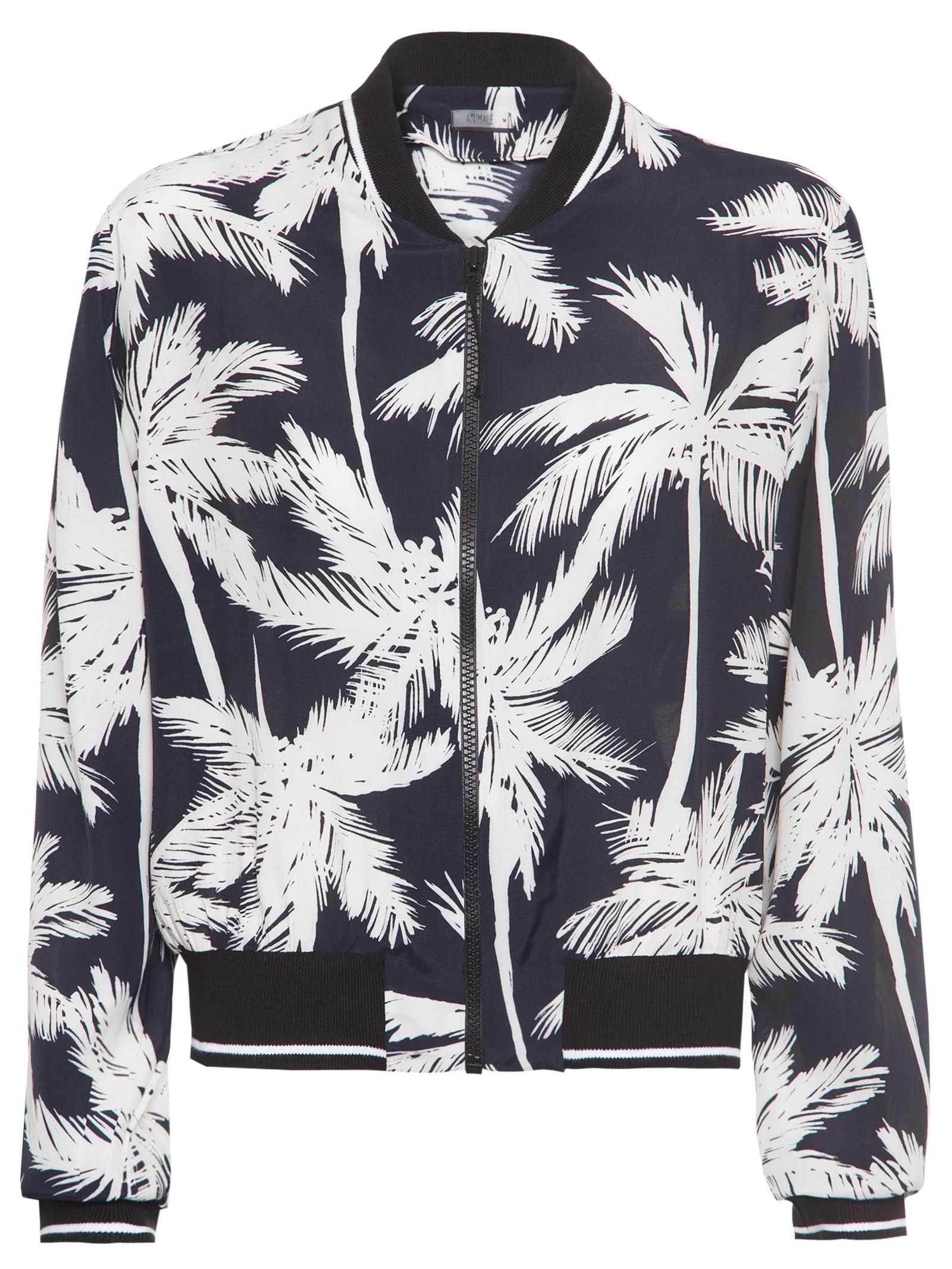 Jaqueta Bomber estampada Animale