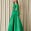 Thumbnail: Vestido longo Adriana tafetá verde Fabulous Agilita 