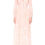 Thumbnail: Vestido longo crepe devorê Amíssima nude 