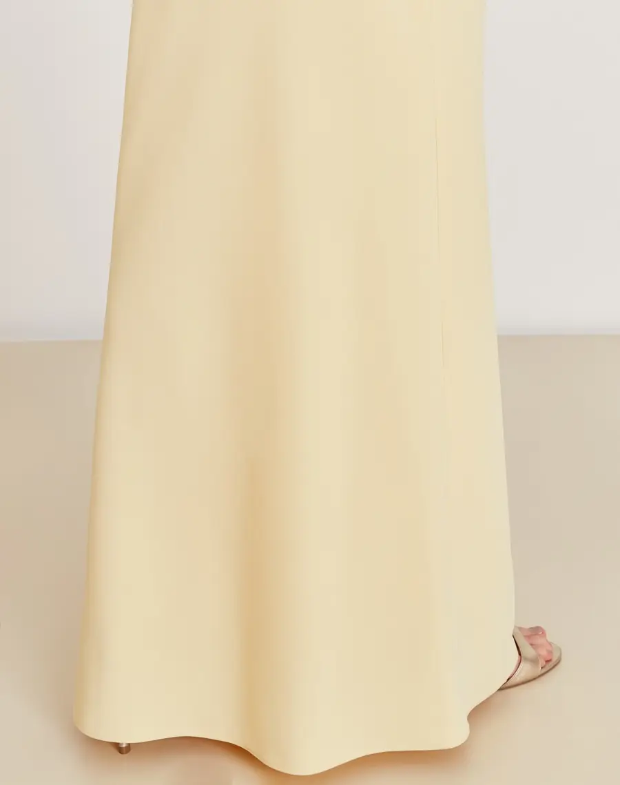 Miniatura: Vestido longo Juliette amarelo manteiga tomara que caia Amissima