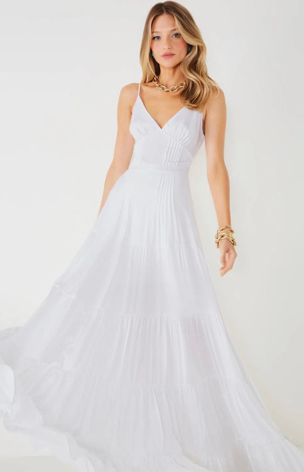 Thumbnail: Vestido longo Vitoria branco Fabulous Agilita