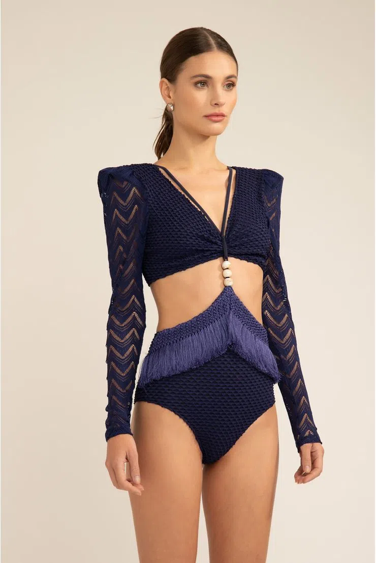 Body manga tela franjas deep dive PatBo marinho