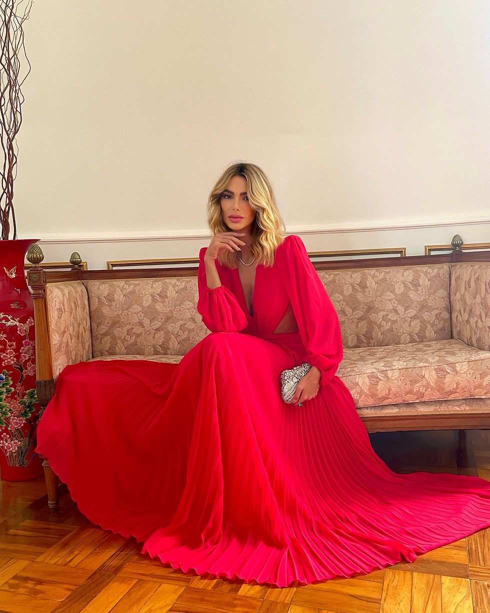 Miniatura: Vestido longo Lais red vermelho Fabulous Agilita