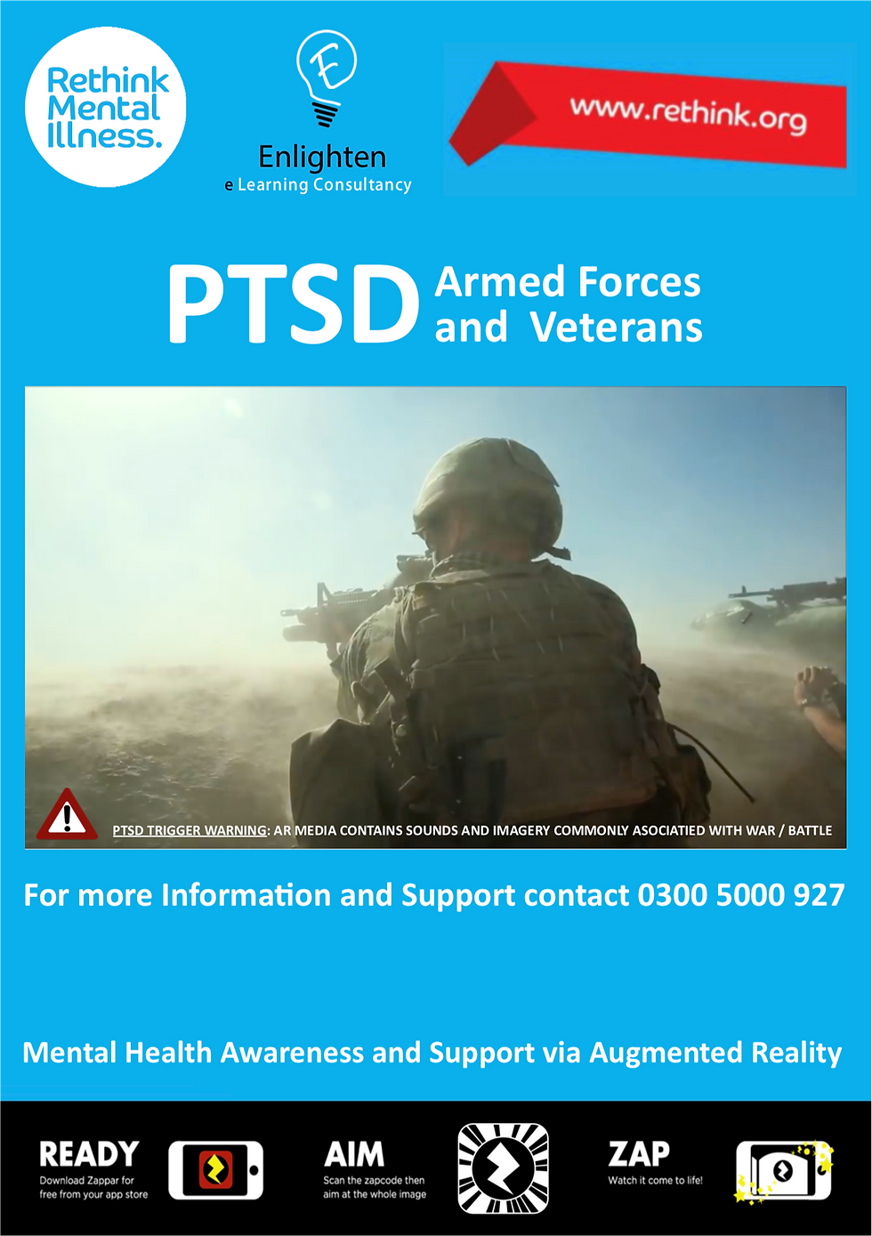 Augmented Reality Mental Health Support Posters.