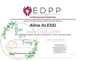 Attestation bain