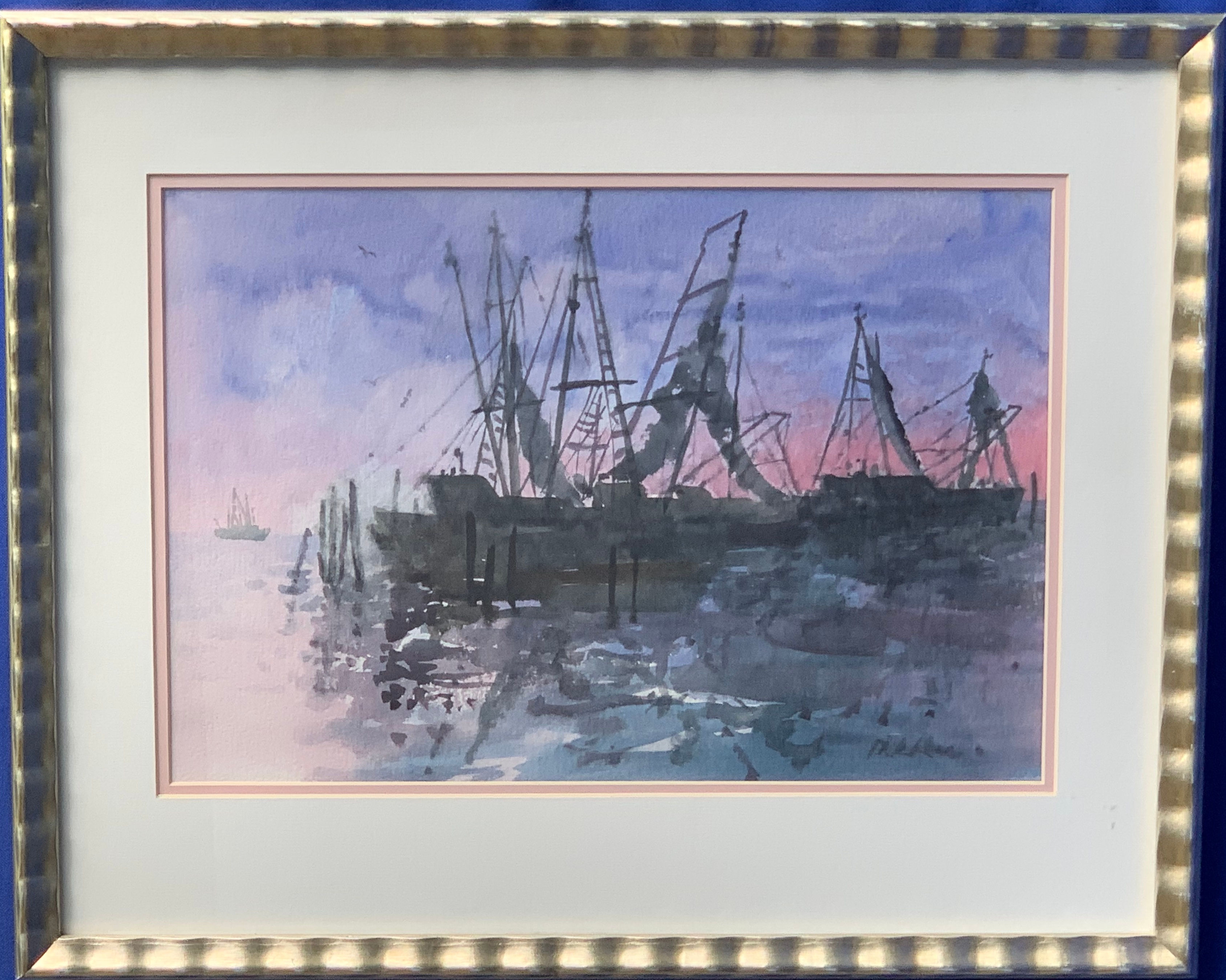 Shrimp Boats-Schem Creek, SC- 21" x 17"