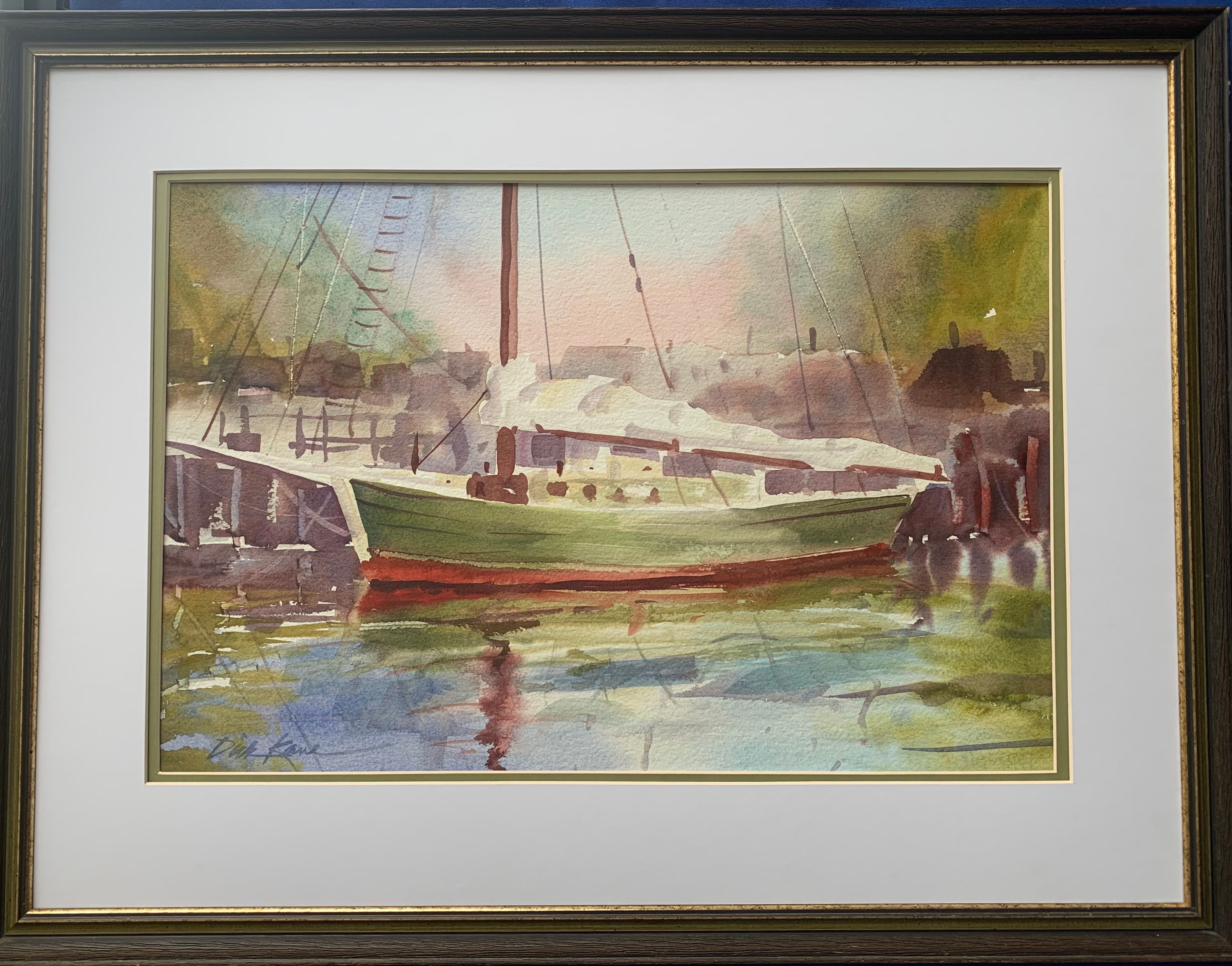 Docked in Port- 28" x 21"