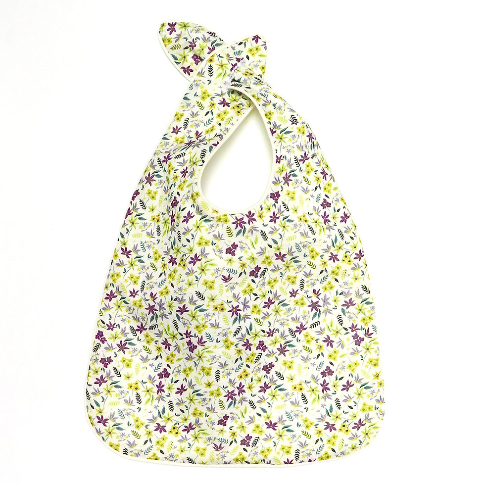 Thumbnail: Duo BLANKET + BIB Flower Yellow