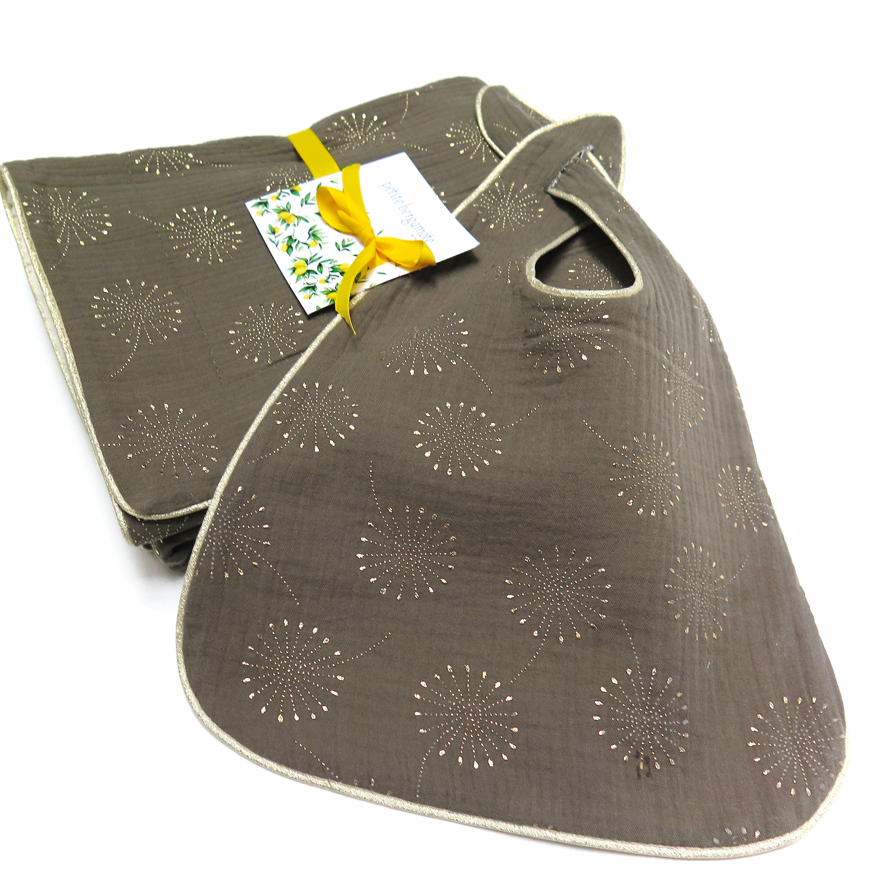 Duo BLANKET + BIB Dandelion Khaki