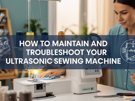 How to Maintain and Troubleshoot Your Ultrasonic Sewing Machine