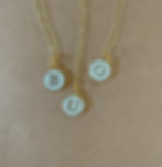 Thumbnail: Round Initial Pendant Necklace