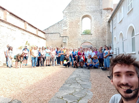 Groupe de la visite guidée d'Épernon ( parcours 2 ) du dimanche 21 août 2022