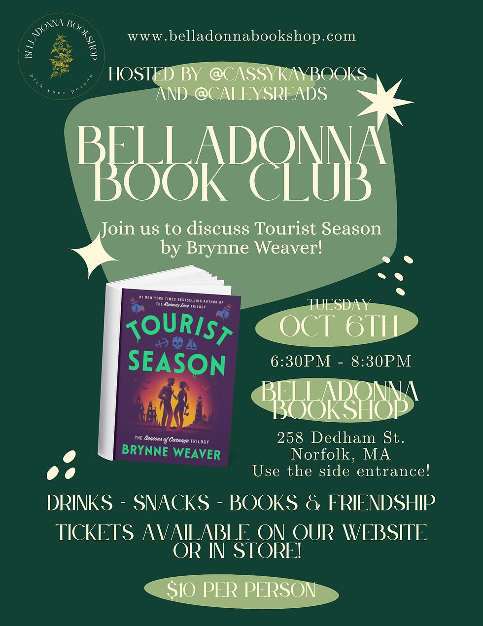 Book Club: Tourist Season by Brynne Weaver