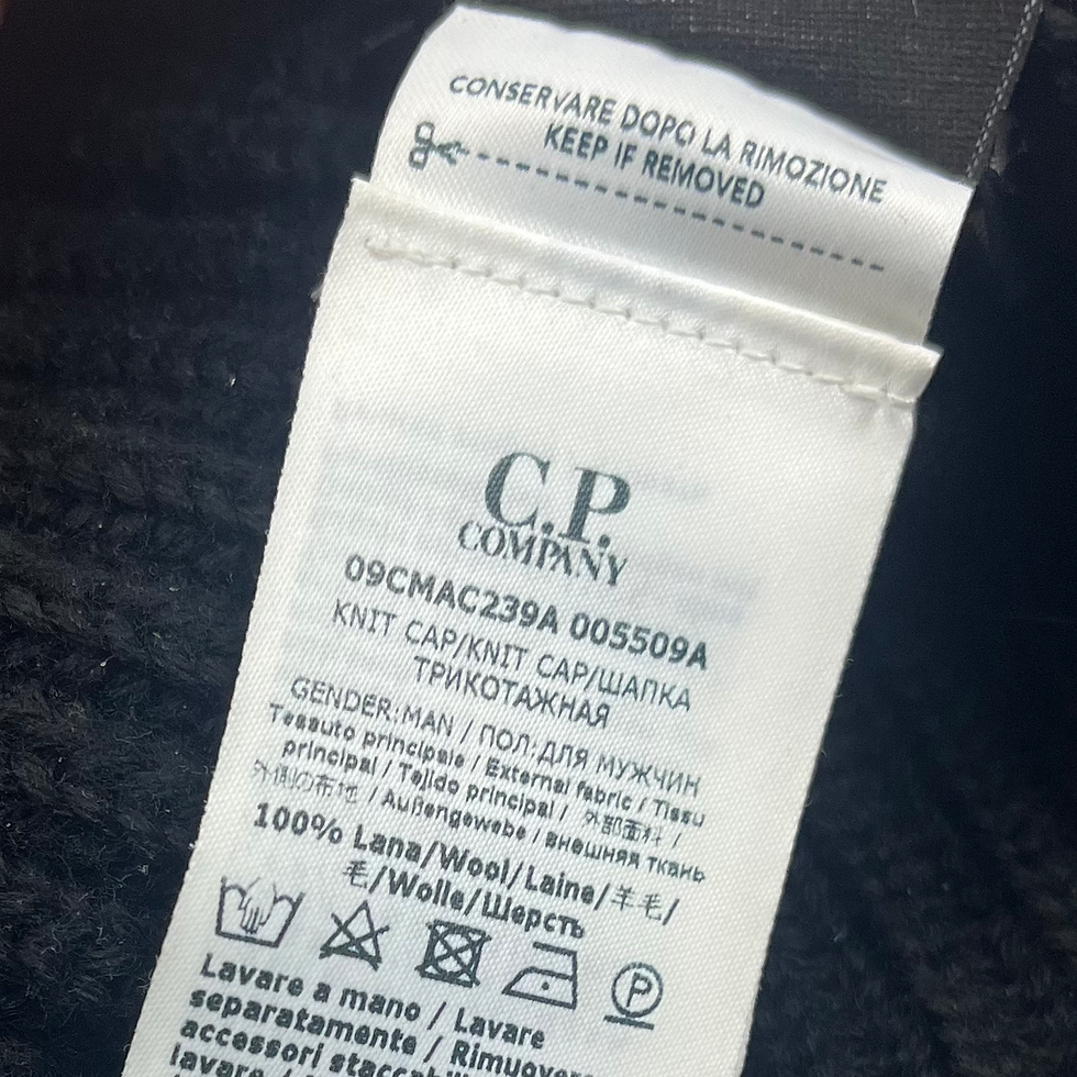 Thumbnail: Black CP Company Beanie