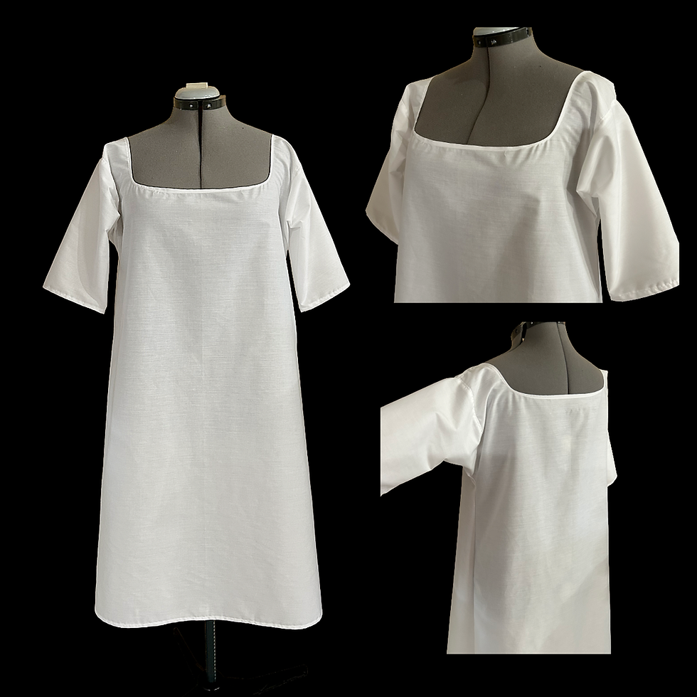Thumbnail: 3725 PDF - All Sizes Included 18th Century Shift Gown Chemise