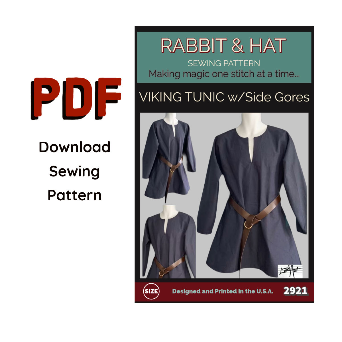 2921 PDF Size 5X - Viking Tunic