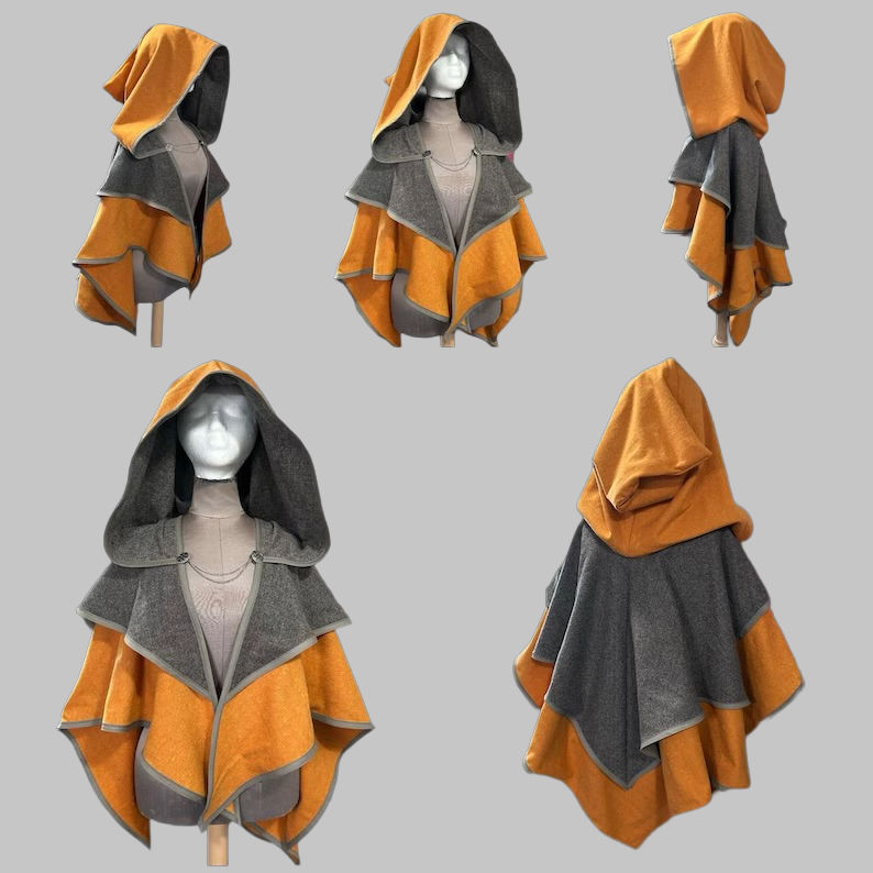Thumbnail: 6124 PDF - Hooded Fantasy Cape