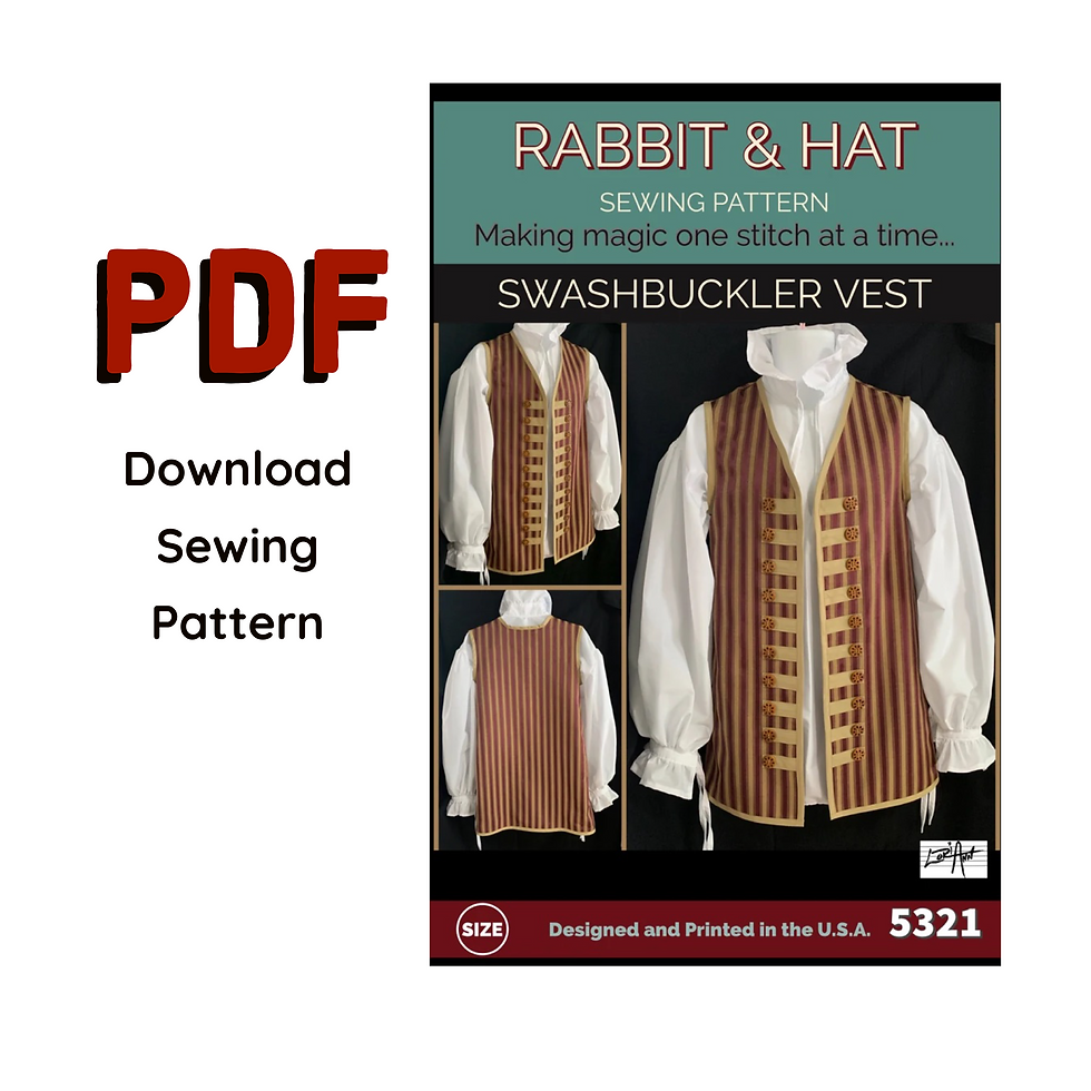5321 PDF Size 2X - MENS Swashbuckler Vest