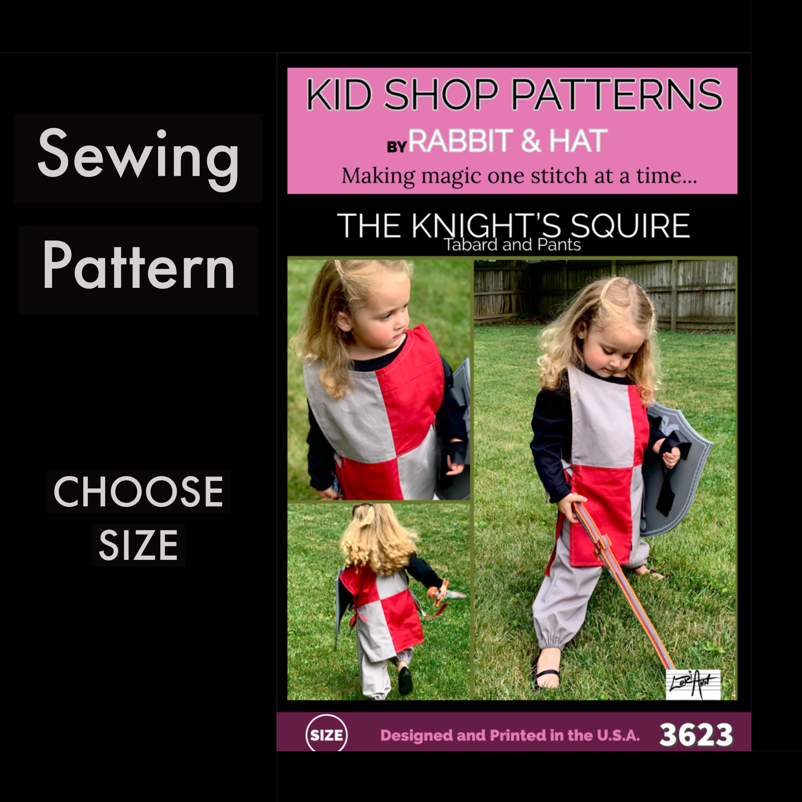 3623 KIDS - The Knight's Squire Tabard and Pants