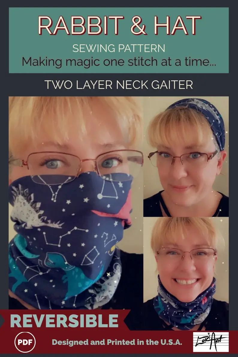 Thumbnail: 4025 PDF NECK GAITER SCARF Sizes Child Youth Adult XS-5X