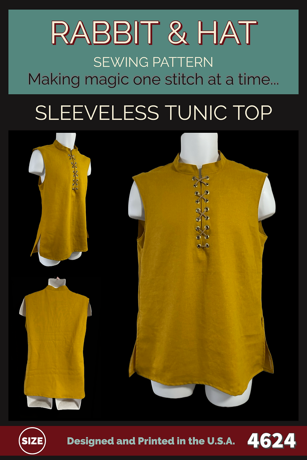 Thumbnail: 4624 Sleeveless Tunic Top