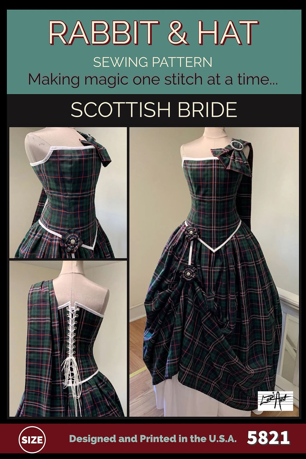 Thumbnail: 5821 PDF Size XL Scottish Bride