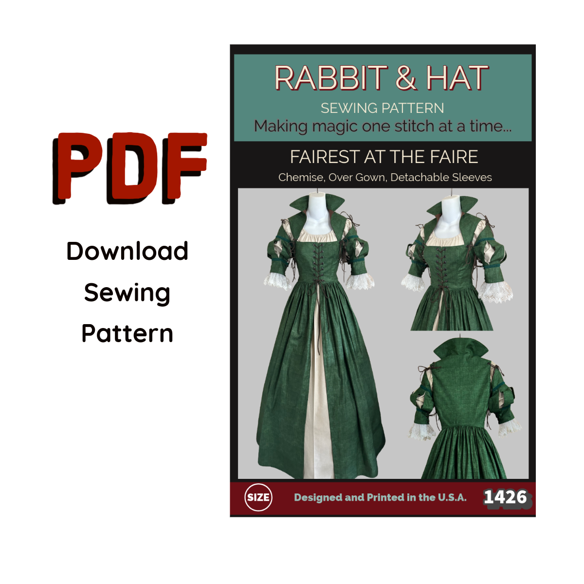 1426 PDF Size MEDIUM - Fairest at the Faire - BUNDLE