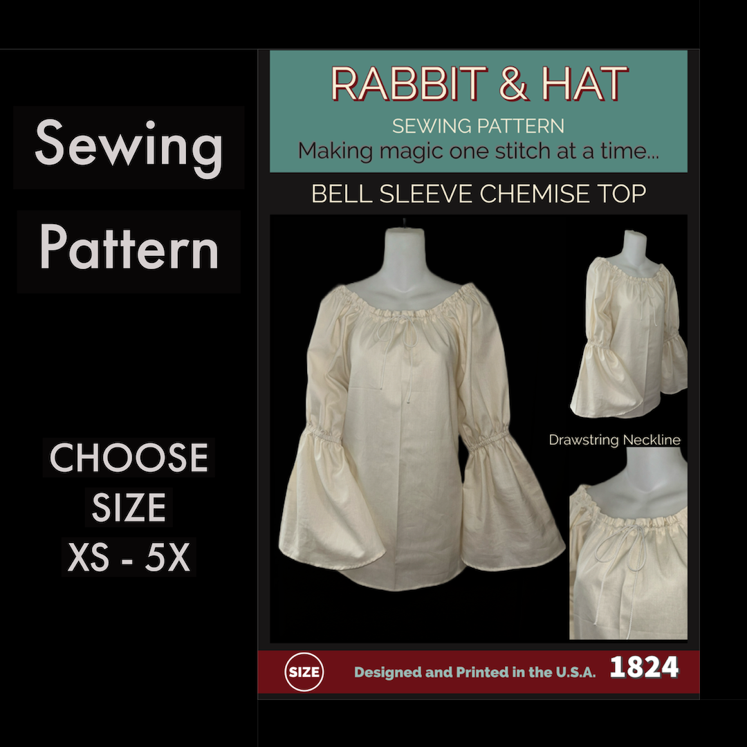 1824 Bell Sleeve Chemise Top