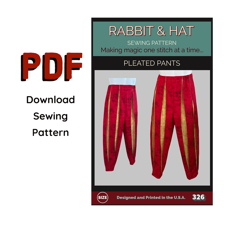 Thumbnail: 326 PDF Size 2X - PLEATED PANTS