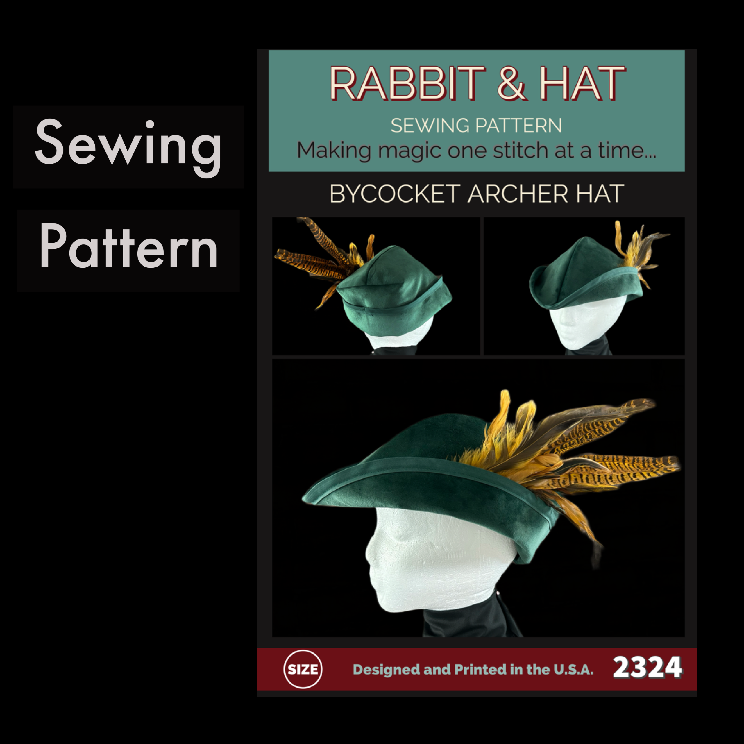 2324 Bycocket Archer Robin Hood Hat