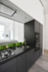 Black Kitchen Cabinet