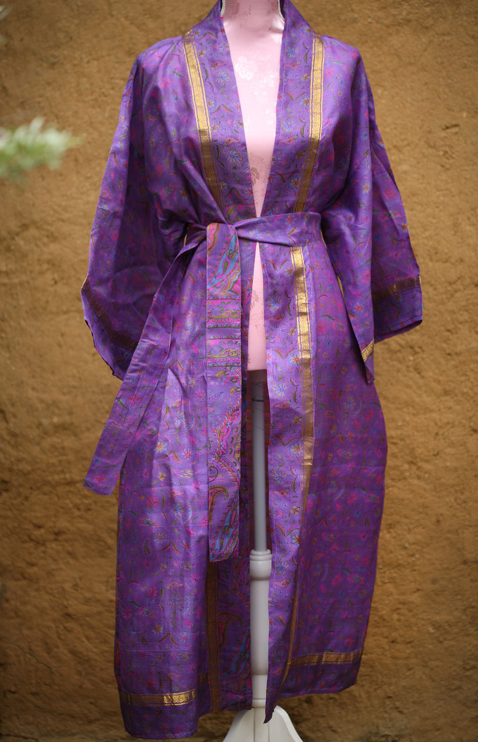 Miniatura: Kimono Mirabai - přírodní hedvábí