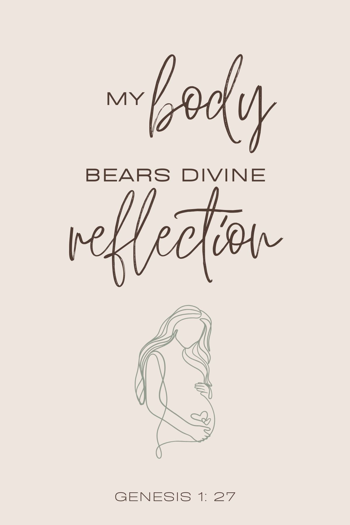 Genesis 1 Birth Affirmations | Editable Canva Template | 31 pages