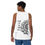 Thumbnail: men's white tank t-shirt mandala symbol on the back