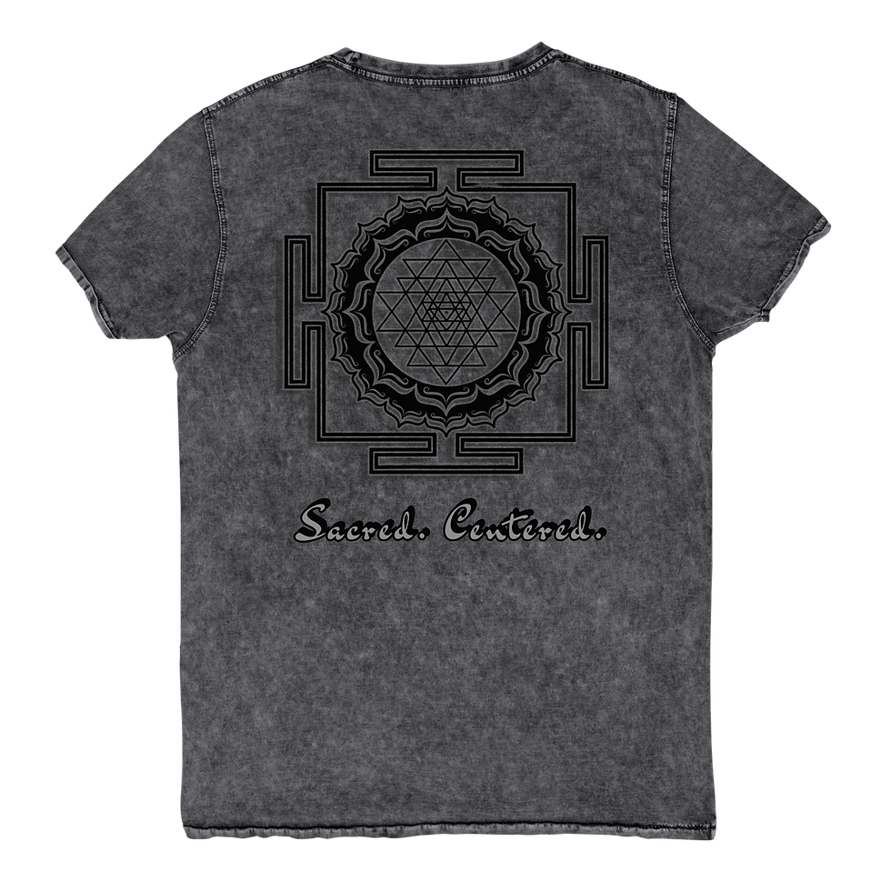 Thumbnail: Men's Sri yantra denim Tee