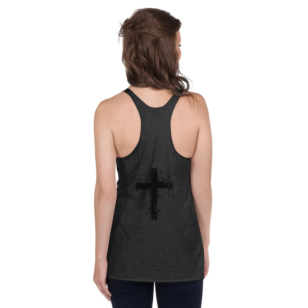 Thumbnail: Cross in  the back Women's Racerback Tank