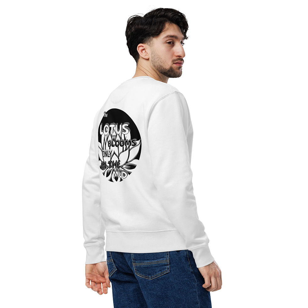 Thumbnail: lotus graffiti men's eco sweatshirt