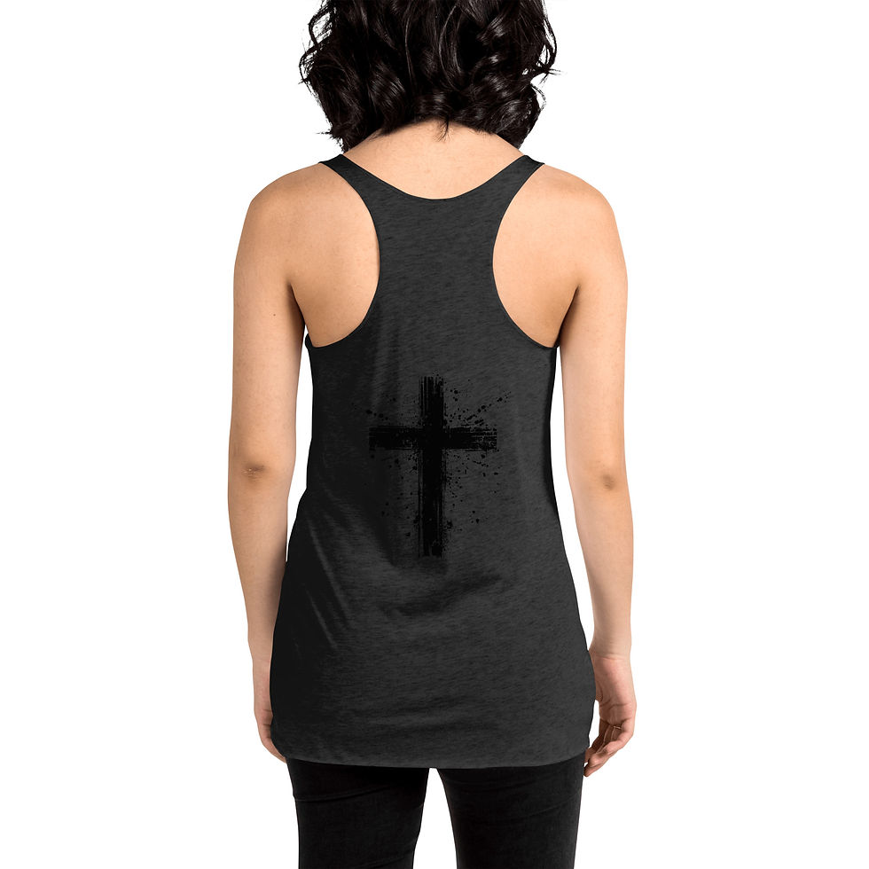 Thumbnail: Cross in  the back Women's Racerback Tank