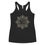 Thumbnail: women's black racerback tank top with mandala om symbol