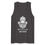 Thumbnail: Hamsa hand graphic on heather gray tank shirt top; "Blessed and Armed"