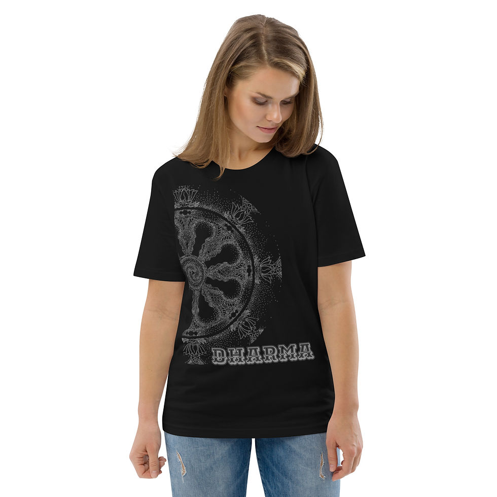 Thumbnail: Dharma Wheel - Organic Cotton T-Shirt