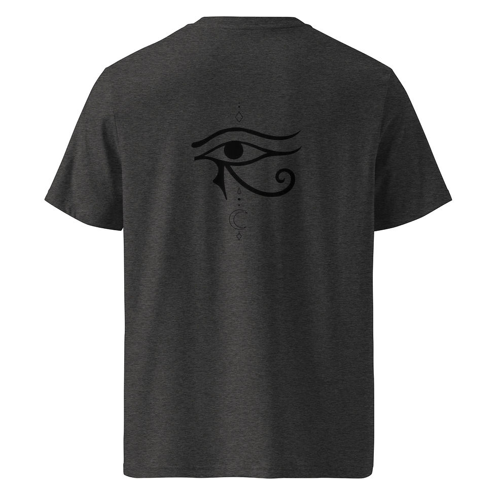 Thumbnail: Eye of horus organic ribbed neck t-shirt