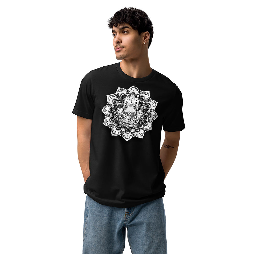 Thumbnail: Men's blessed mandala staple eco Tee
