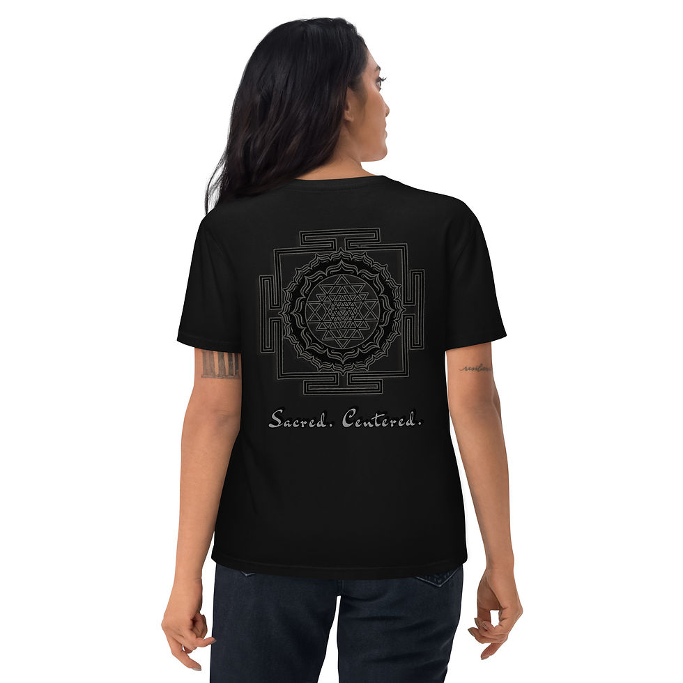 Thumbnail: Women's Sri yantra organic cotton Tee