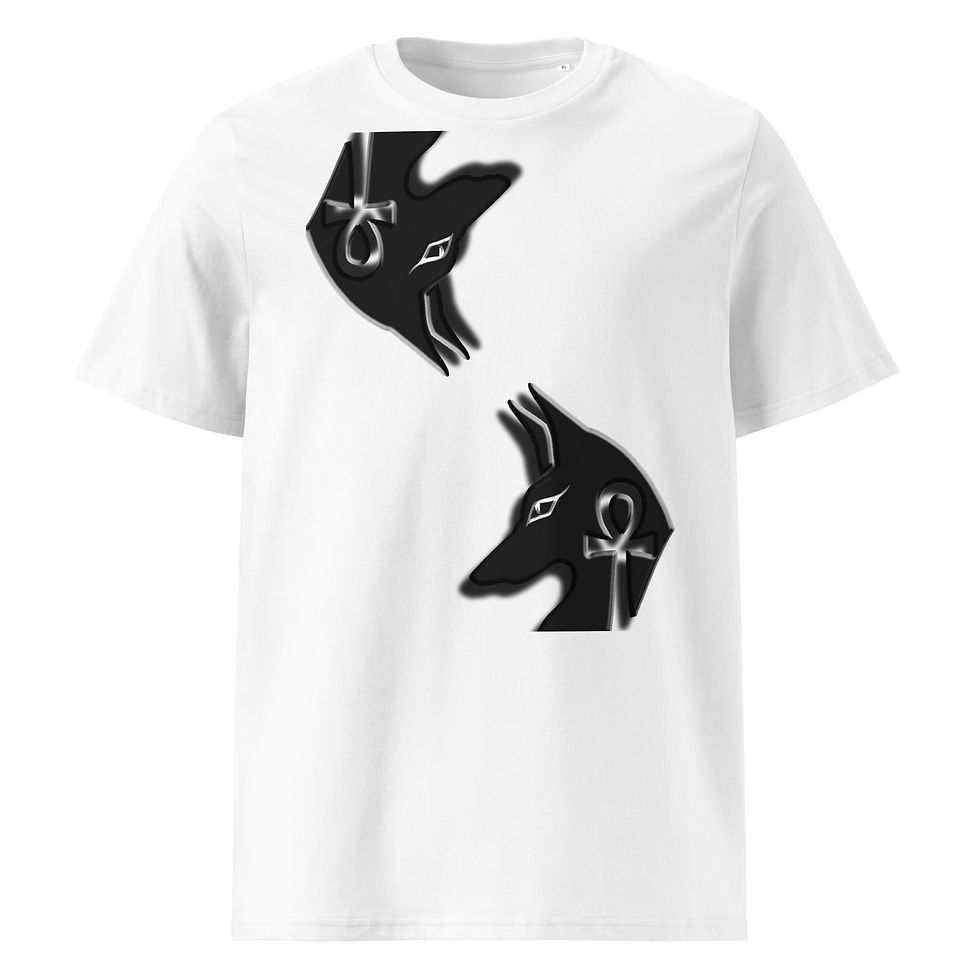 Thumbnail: Men's lotus denim Tee with Symbolifyy design