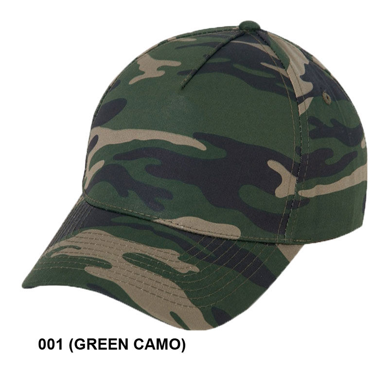 Thumbnail: 12225 Low Crown (Strucutred) 5-Panel Camo Twill Cap