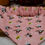 Thumbnail: Pink Pet Bandana with Cartoon Dog Faces