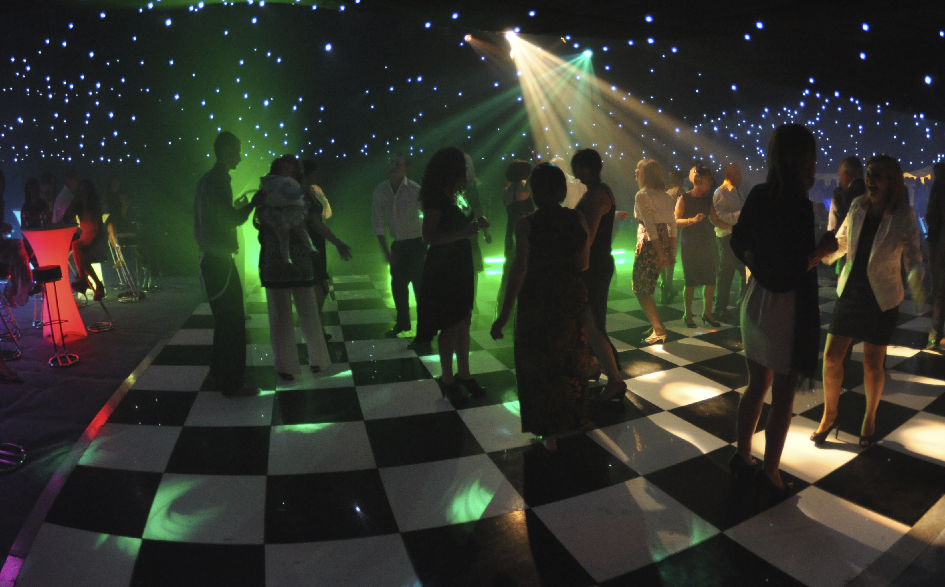 A wedding dance floor