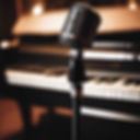 mic on stand next to black piano.jpg