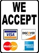 we accept Credit Cards & Contactless.